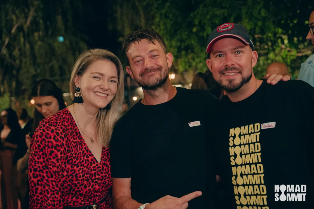 Kai, Damiano and Christoph at the Nomad Summit Closing Party