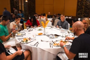 Lunch Breakt at Nomad Summit Conference Day 1