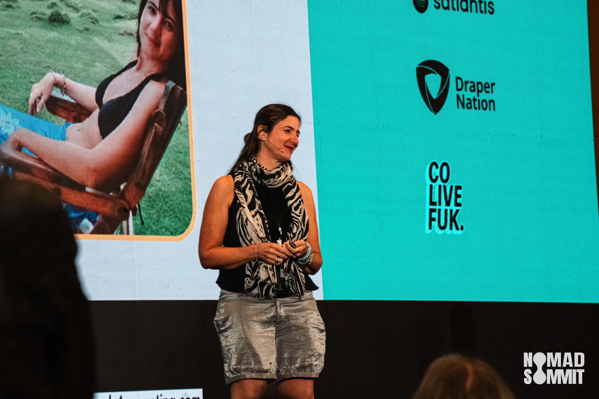 Doris Dario on the Nomad Summit stage