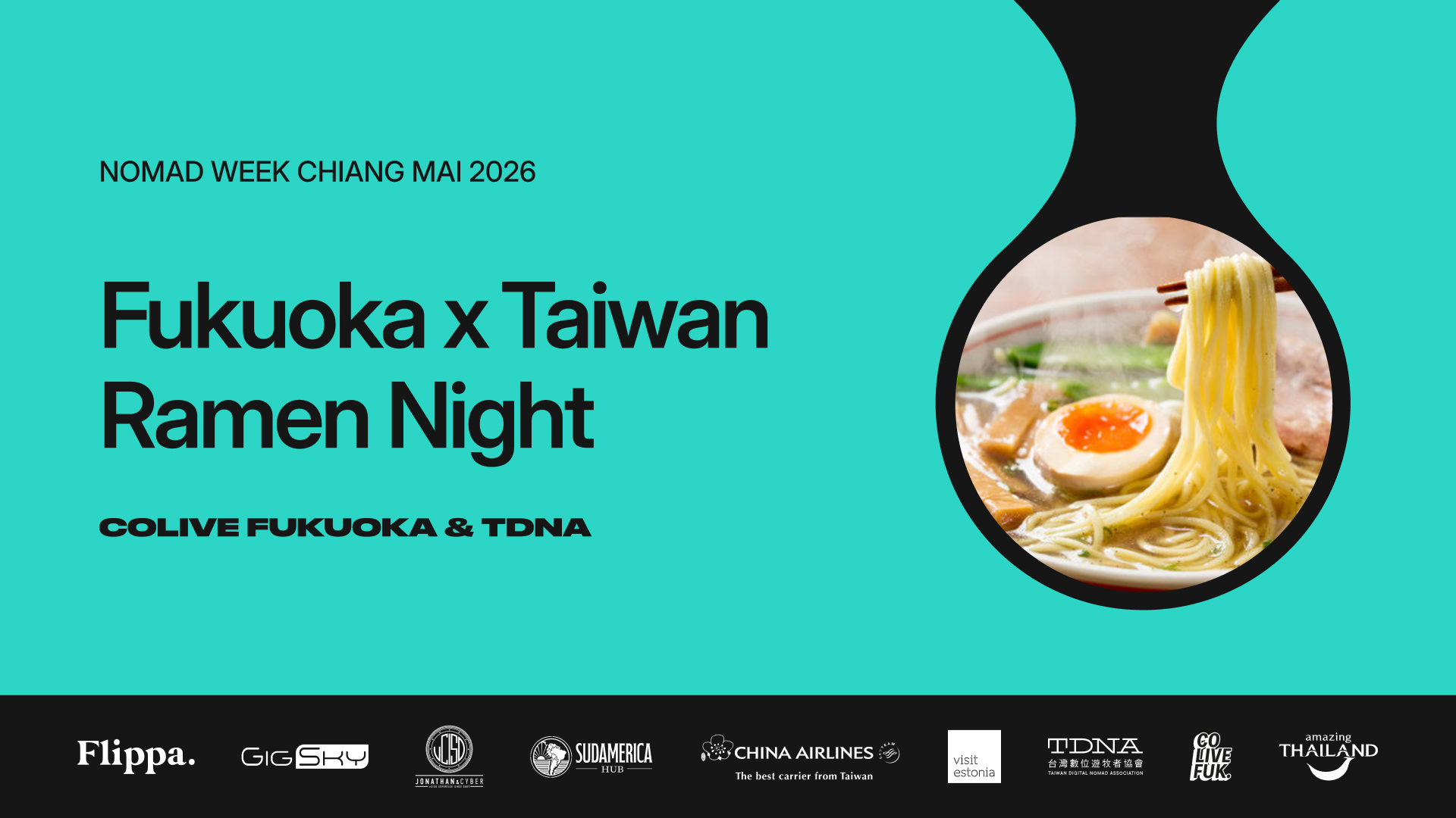 Fukuoka x︎ Taiwan Ramen Night